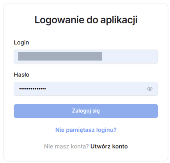 Widok logowania do szyfruj pocztę
